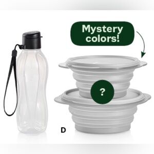 ⭐️HOST PICK⭐️ Tupperware TupperPets Water Bottle Flatout! Bowls Travel Set